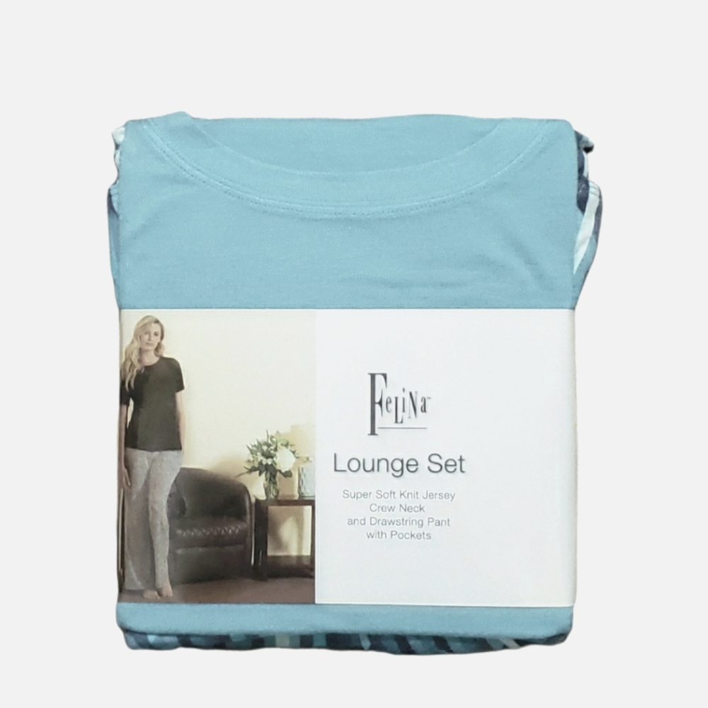Felina 2-Pc Super Soft Knit Jersey Lounge Set Women's Size Small NWT